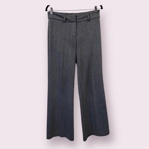J. Jill Stretch Wide Leg Herringbone Trousers Grey Black 4